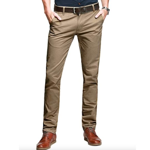 matchstick Other - Matchstick Mens Slim Tapered Flat Front Casual Pants